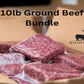 Grass Fed Ground Beef Bundle 10lbs (9-11+- Packs)