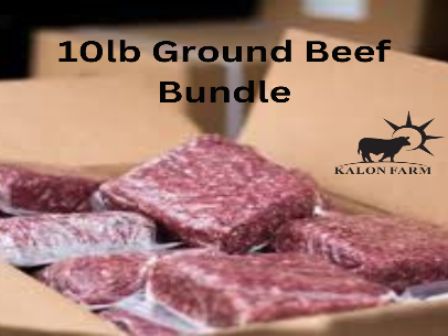 Grass Fed Ground Beef Bundle 10lbs (9-11+- Packs)