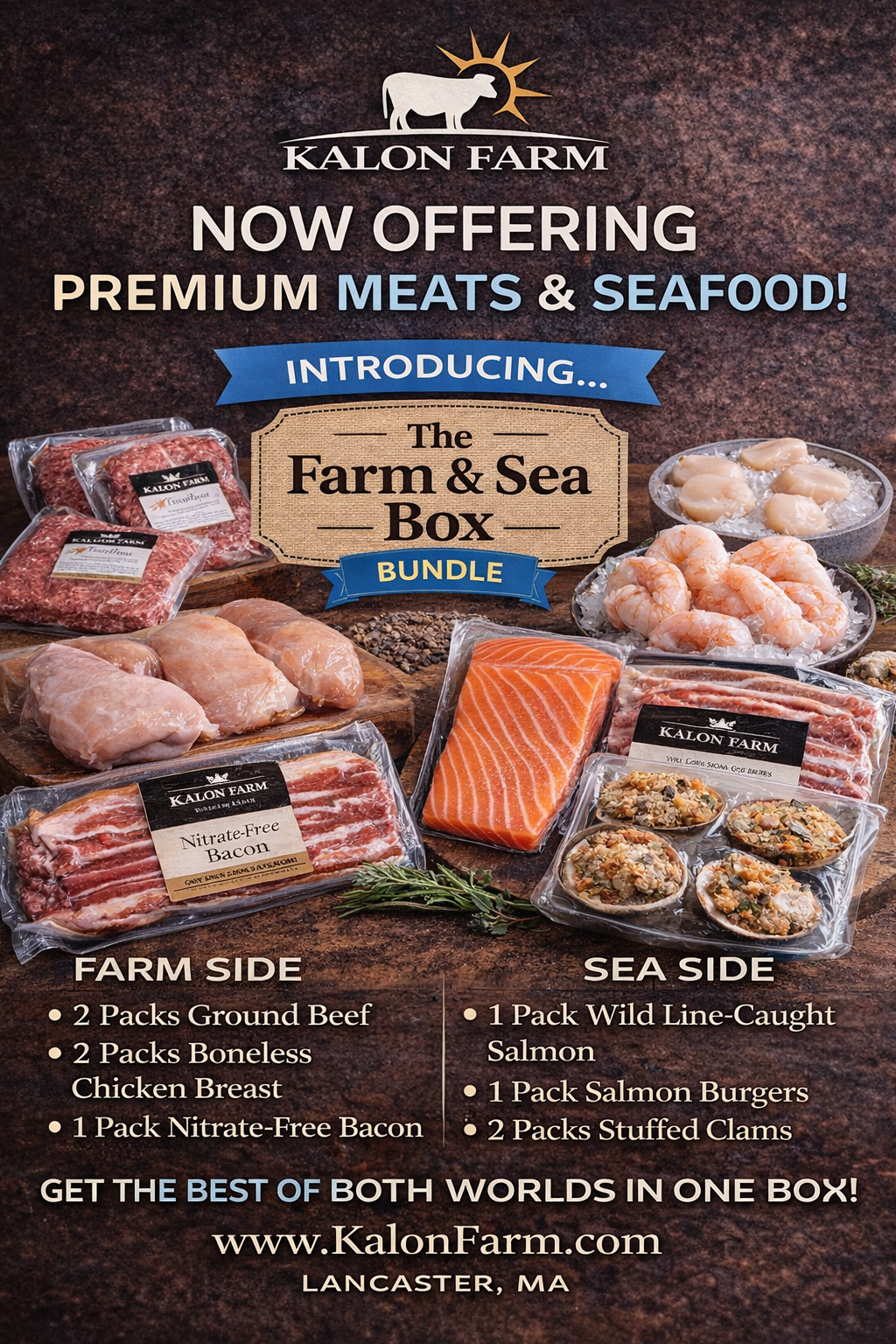 best meat and fish boxes Kalon Farm, Farm & Sea Box 4x 100% Grass Fed Model:4/0 13 Fishing Concept A2 ewg