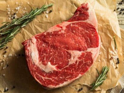Grass Fed Beef Ribeye Regular cut 1.0lbs+- (1.0lb+- Packs)